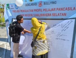 SMA Negri 1 Halsel Laksanakan Deklarasi Stop Bullying