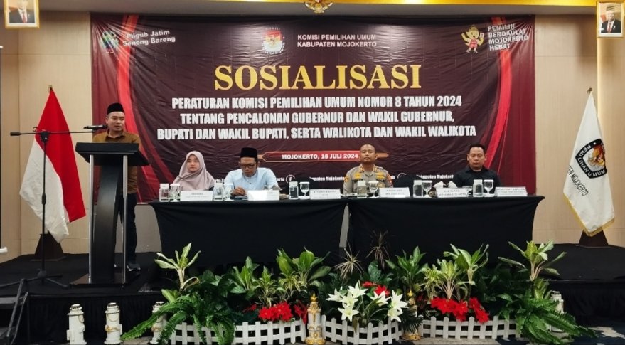 KPU Kabupaten Mojokerto Sosialisasikan Peraturan Pencalonan Kepala Daerah