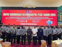 Tangani Isu Krusial melalui Sinergisitas APH, Lapas Kotaagung Ikuti Rakor Dilkumjakpol Plus Tahun 2024