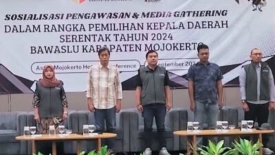 Jelang Pilkada, Bawaslu Kabupaten Mojokerto Ajak Media Bersinergi