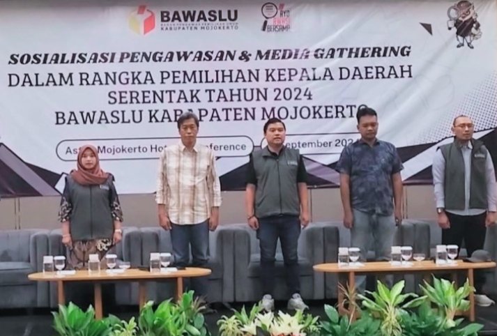 Jelang Pilkada, Bawaslu Kabupaten Mojokerto Ajak Media Bersinergi