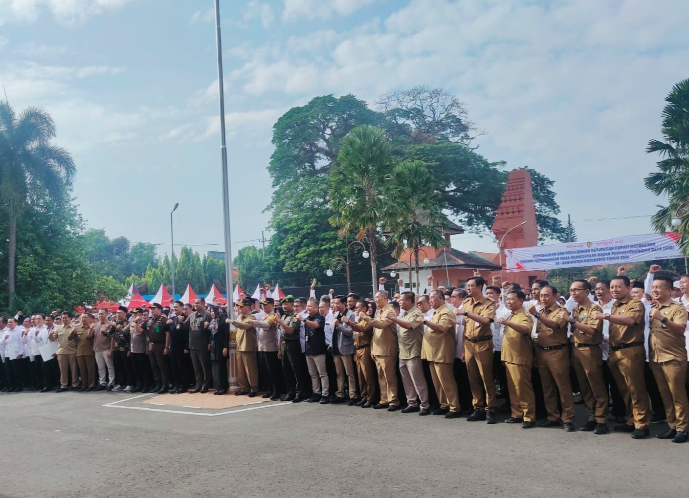 Bupati Ikfina Resmi Melantik BPD se-Kabupaten Mojokerto