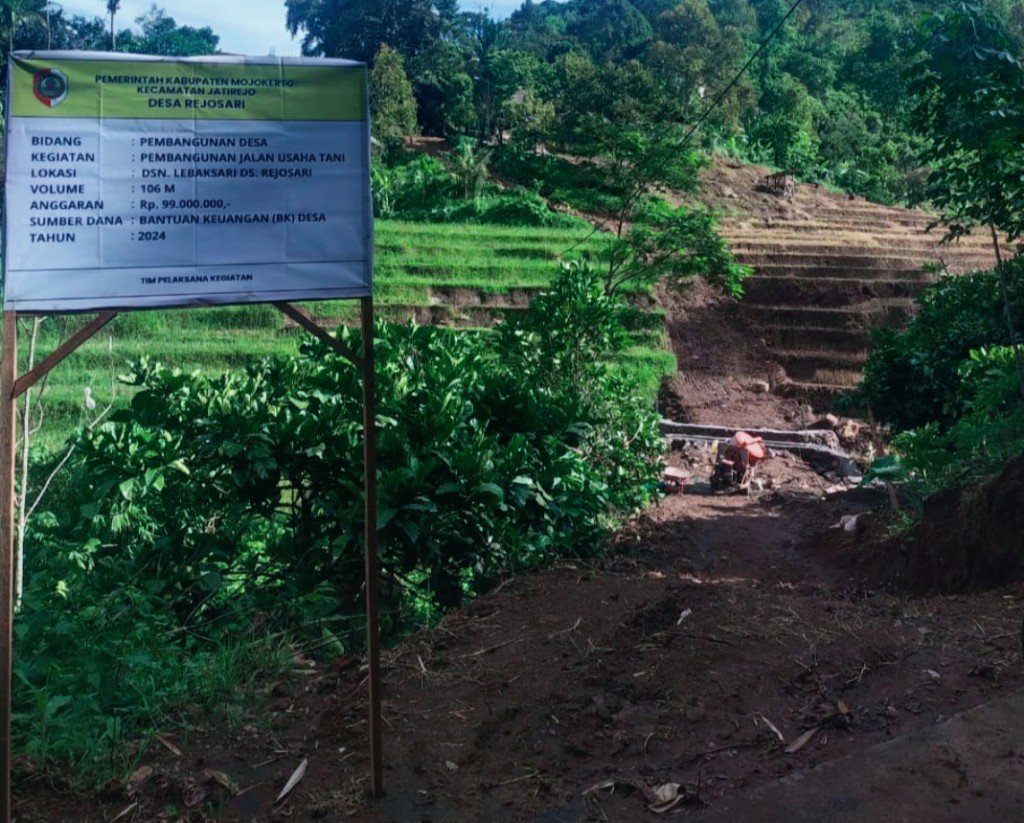 Dapat BK untuk Pembangunan JUT, Kepala Desa Rejosari Berharap Tahun 2025 Dapat BK untuk Finishing Pendopo