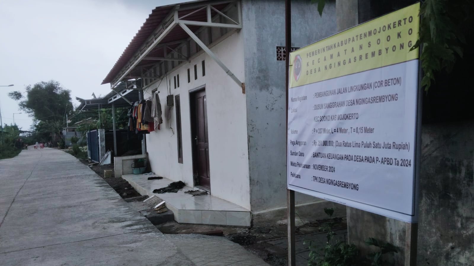 Dapat BK untuk Pembangunan Jalan, Kepala Desa Ngingasrembyong Berharap Tahun 2025 Dapat BK untuk Pembangunan Dam dan Rumah Pompa