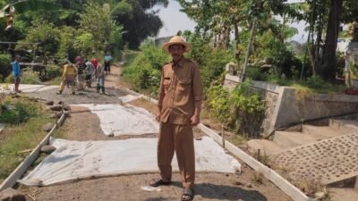 Dapat BK Desa Rp 444 Juta, Pemdes Kebontunggul Rabat Beton Jalan di Dusun Kudur dan Dusun Jemanik