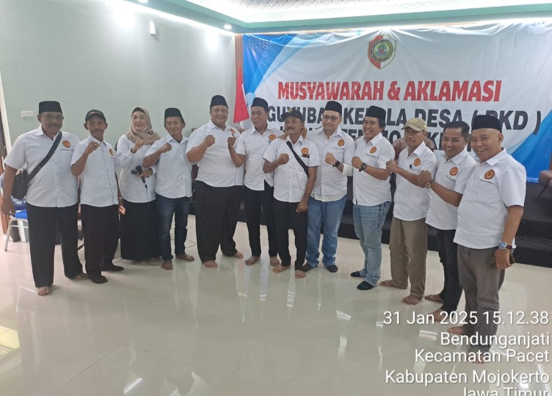 Kepala Desa Leminggir Berharap Ketua PKD Kabupaten Mojokerto Bisa Rangkul Semua Elemen Kepala Desa