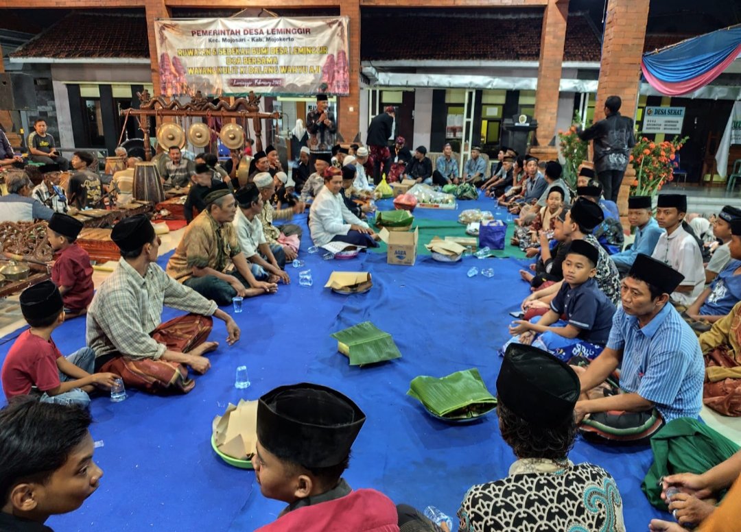 Ruwah Desa, Pemdes Leminggir Gelar Wayang Kulit Ki Dalang Wahyu Aji