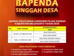 Bapenda Singgah Desa Jadi Program Inovatif Bapenda Kabupaten Mojokerto