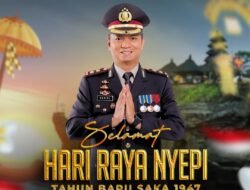 Kapolres Mojokerto Kota Mengucapkan Selamat Hari Raya Nyepi