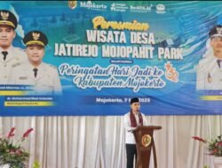 Bupati Gus Barra Resmikan Wisata Desa Mojopahit Park di Desa Jatirejo