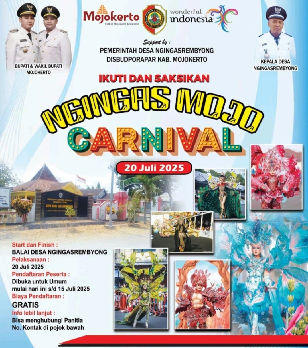 Kembangkan Kreasi, Pemdes Ngingasrembyong Gelar Ngingas Mojo Carnival