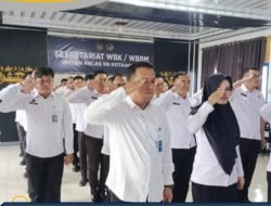 Rutan Kelas IIB KotaAgung Ikuti Apel Virtual, Wamenko Bidang Hukum, HAM, Imigrasi dan Pemasyarakatan Tekankan Netralitas ASN