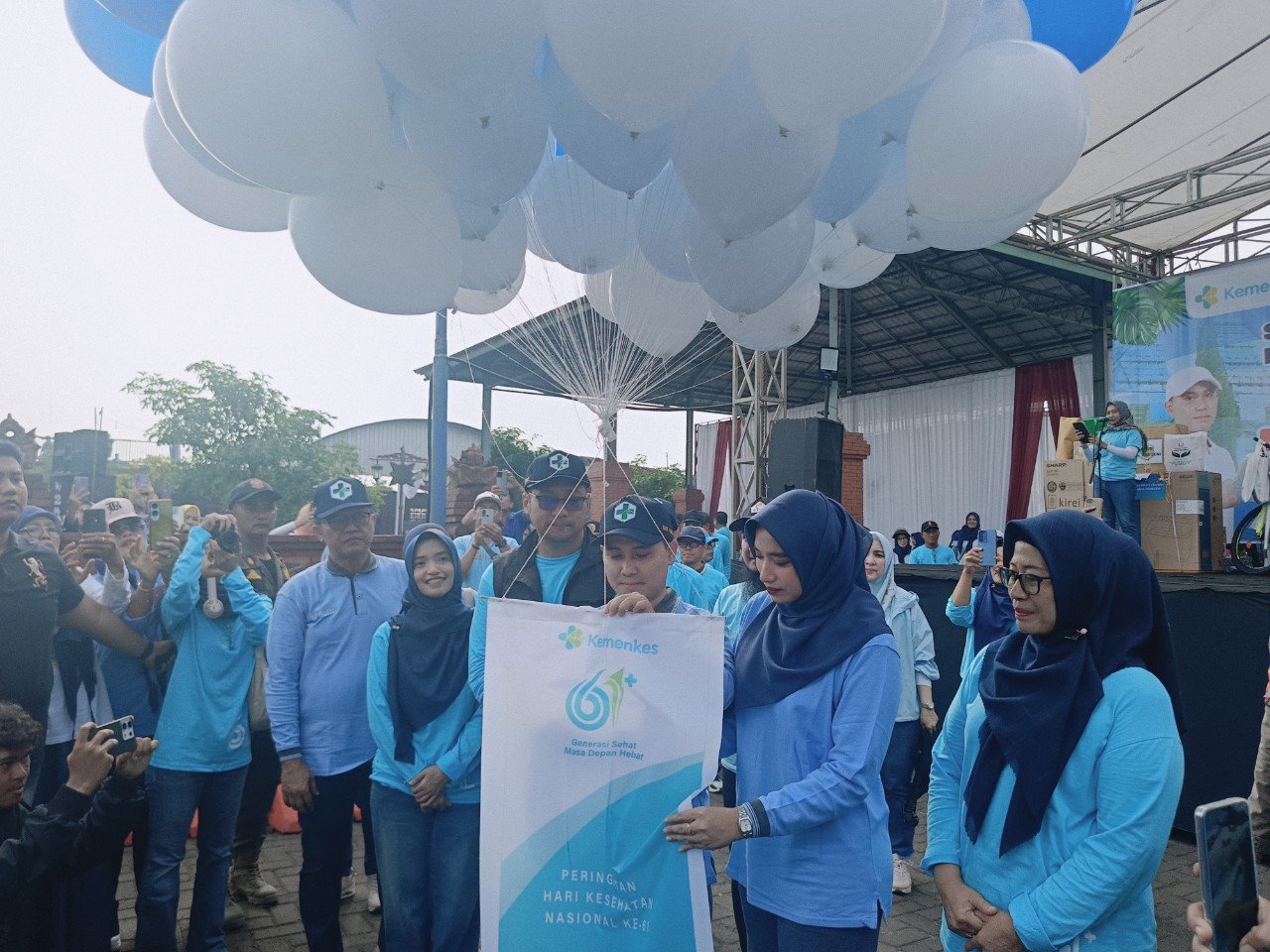 Dinkes Kabupaten Mojokerto Peringati HKN ke-61 di RTH Sidorejo Surya Park