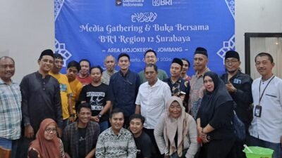 Perkuat Kemitraan, BRI Regional 12 Surabaya Buka Puasa Bersama PWI Mojokerto dan PWMR