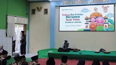 Ramadan Berdampak, SMKN 1 Jatirejo Kabupaten Mojokerto Berbagi dan Berbuka Bersama Anak Yatim