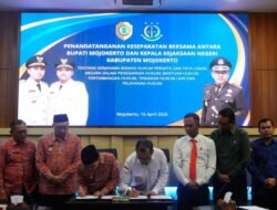 Dorong Tata Kelola Pemerintahan Berlandaskan Kepastian Hukum, Bupati Mojokerto Perbarui MoU dengan Kejaksaan Negeri
