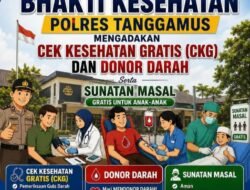 Polres Tanggamus Gelar Bhakti Kesehatan Gratis: Donor Darah hingga Sunatan Massal