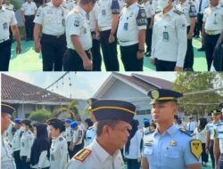 Usai Apel Pagi, Kalapas Narkotika Bandar Lampung Jumadi Periksa Kerapihan dan Disiplin Jajaran