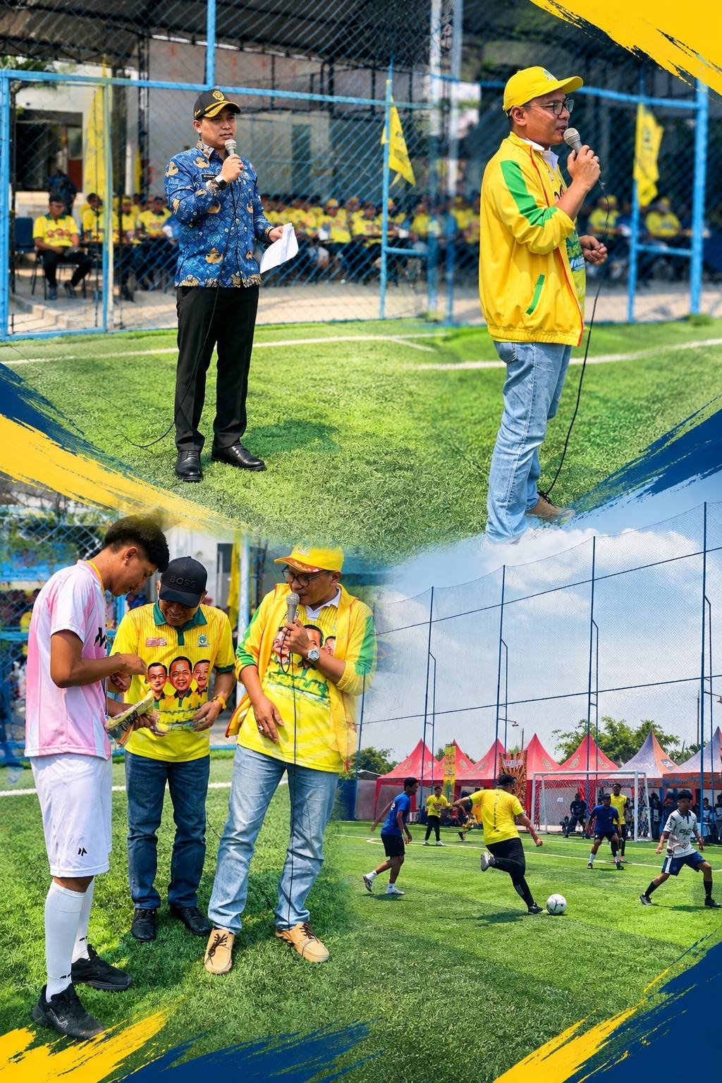 Bukan Sekadar Tendang Bola, Ini Makna Bahlil Mini Soccer di Mojokerto Menurut Bupati Barra dan Petinggi Golkar Jatim