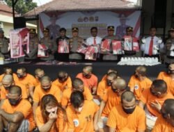 Polresta Mojokerto Tangkap Puluhan Bandar dan Kurir Narkoba