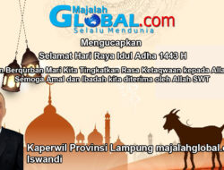 Kaperwil Provinsi Lampung Majalahglobal.com Mengucapkan Selamat Hari Raya Idul Adha 1443 H