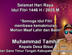 Kepala Desa Bisui Mengucapkan Selamat Hari Raya Idul Fitri 1446 H