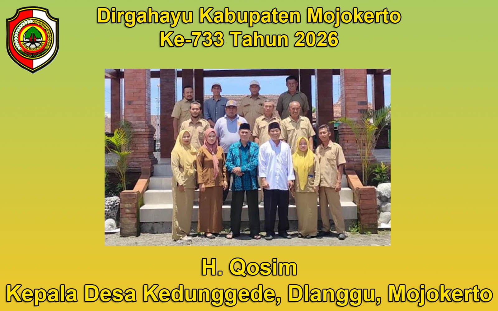 Pemerintah Desa Kedunggede, Dlanggu, Mojokerto Mengucapkan Dirgahayu Kabupaten Mojokerto ke-733 Tahun 2026