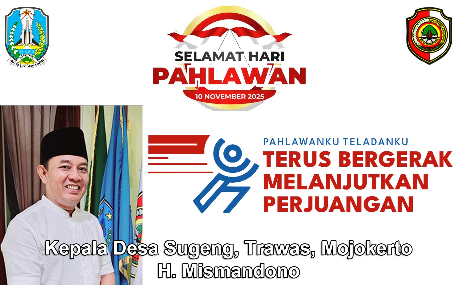 Kepala Desa Sugeng Mengucapkan Selamat Hari Pahlawan 10 November 2025