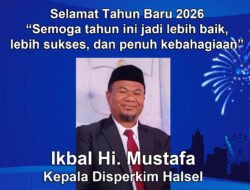 Kepala Disperkim Halsel Mengucapkan Selamat Tahun Baru 2026