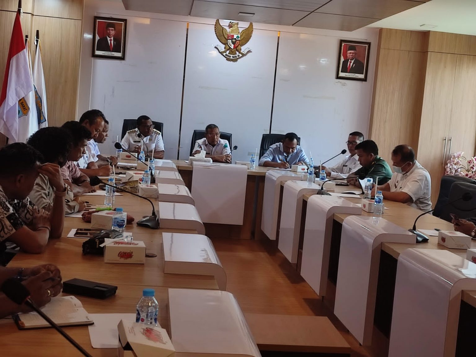 Kapolres Sorong Rapat Persiapan Penjemputan Pj. Gubemur Papua Barat Daya Ke Kota Sorong