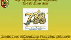 Kepala Desa Jatilangkung, Pungging, Mojokerto Mengucapkan Dirgahayu Kabupaten Mojokerto ke-733 Tahun 2026