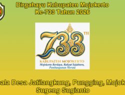 Kepala Desa Jatilangkung, Pungging, Mojokerto Mengucapkan Dirgahayu Kabupaten Mojokerto ke-733 Tahun 2026
