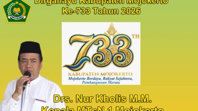 Kepala MtSN 1 Mojokerto Mengucapkan Dirgahayu Kabupaten Mojokerto ke-733 Tahun 2026