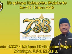 Kepala SMAN 1 Mojosari Kabupaten Mojokerto Mengucapkan Dirgahayu Kabupaten Mojokerto ke-733 Tahun 2026