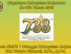 Kepala SMPN 1 Dlanggu Kabupaten Mojokerto Mengucapkan Dirgahayu  Kabupaten Mojokerto ke-733