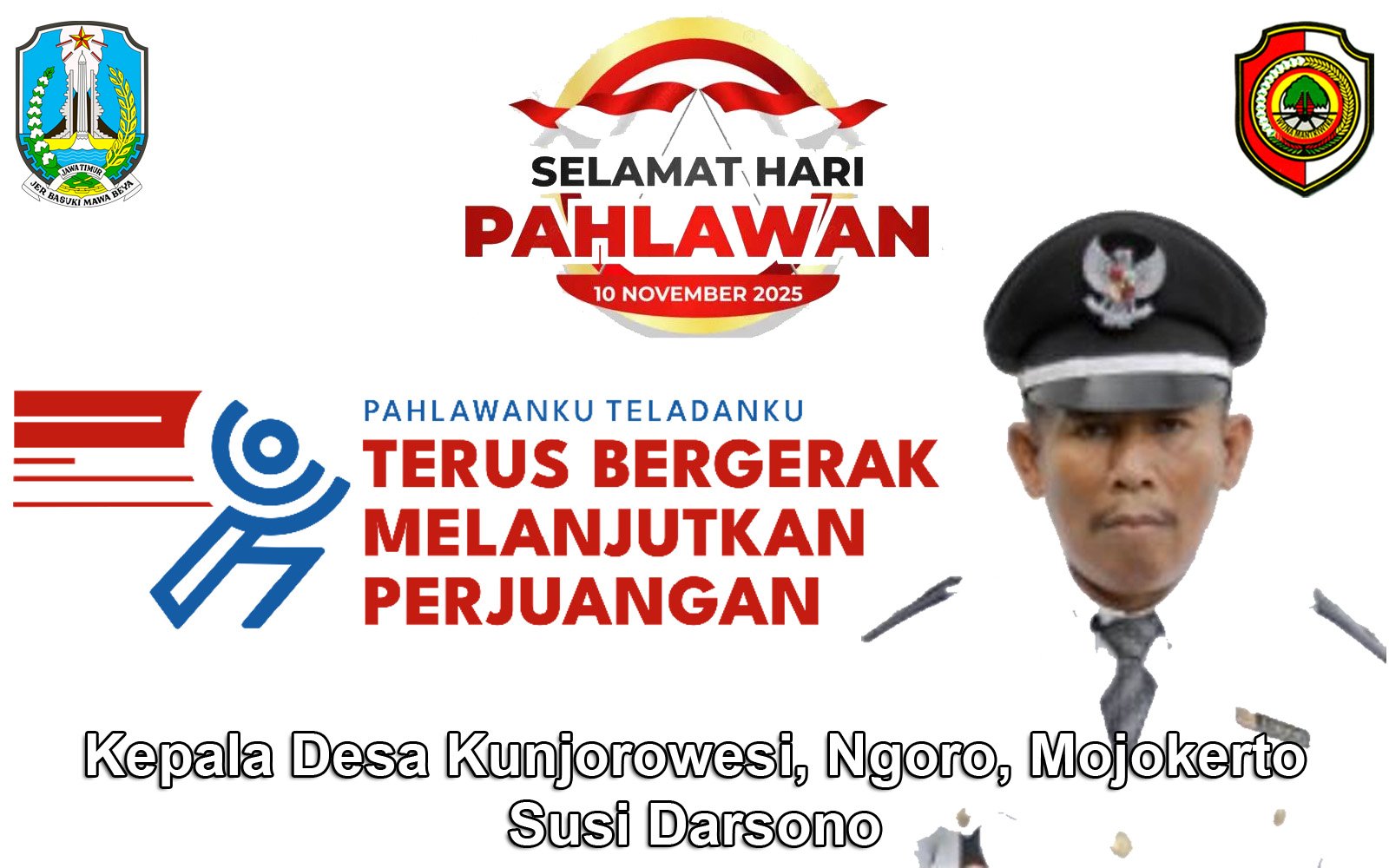 Kepala Desa Kunjorowesi Mengucapkan Selamat Hari Pahlawan 10 November 2025