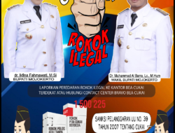 Gempur Rokok Ilegal di Kabupaten Mojokerto