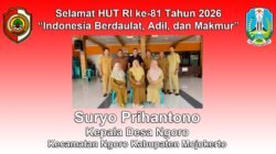 Kepala Desa Ngoro Kabupaten Mojokerto Mengucapkan Selamat HUT RI ke-81 Tahun 2026