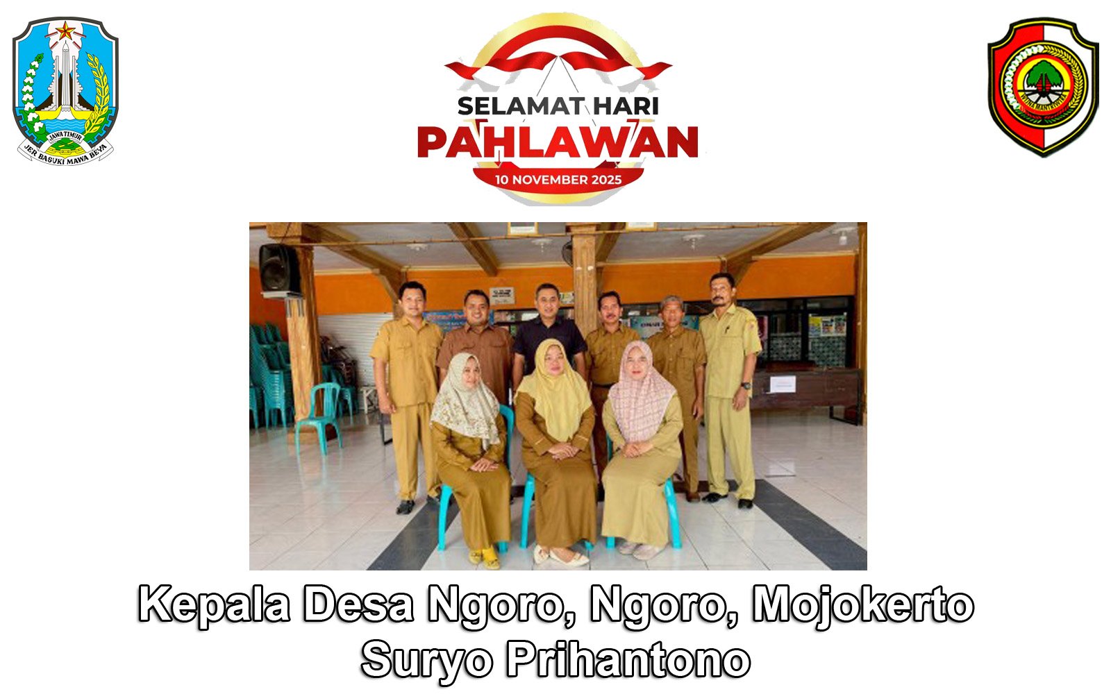 Kepala Desa Ngoro Mengucapkan Selamat Hari Pahlawan 10 November 2025