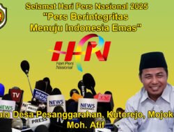 Kepala Desa Pesanggarahan, Kutorejo, Mojokerto Mengucapkan Selamat Hari Pers Nasional 2025