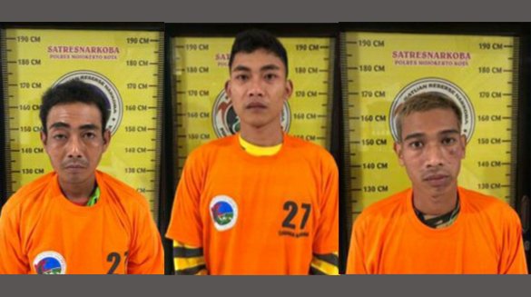 Polresta Mojokerto Amankan 3 Pengedar Sabu, Siapa Saja?