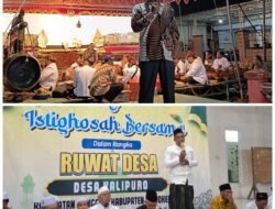 Rangkaian Ruwah Desa, Pemdes Kalipuro Gelar Wayang Kulit Hingga Ngaji Bareng K.H. Soleh Qomat