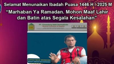 PT. Cimendang Sakti Kontrakindo Kabupaten Halmahera Selatan Mengucapkan Selamat Menunaikan Ibadah Puasa 1446 H