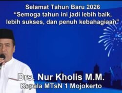 Kepala MTsN 1 Mojokerto Mengucapkan Selamat Tahun Baru 2026