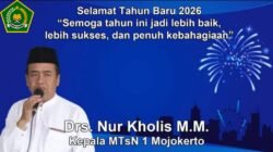 Kepala MTsN 1 Mojokerto Mengucapkan Selamat Tahun Baru 2026