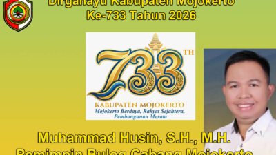 Pimpinan Bulog Cabang Mojokerto Muhammad Husin, S.H., M.H. Mengucapkan Dirgahayu Kabupaten Mojokerto ke-733 Tahun 2026