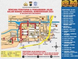 Karnaval Kemerdekaan 2022, 21 Titik di Kota Mojokerto Dialihkan