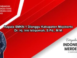 Kepala SMKN 1 Dlanggu Kabupaten Mojokerto Mengucapkan Dirgahayu RI Ke-79 Tahun