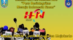 Kepala SMKN 1 Jetis Kabupaten Mojokerto Mengucapkan Selamat Hari Pers Nasional 2025