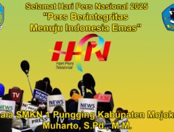 Kepala SMKN 1 Pungging Kabupaten Mojokerto Mengucapkan Selamat Hari Pers Nasional 2025